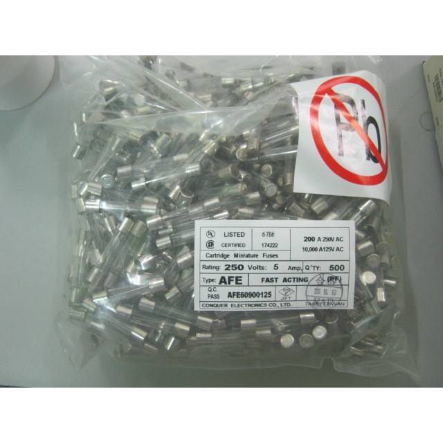 Cầu chì 5A 6x30mm (túi 100 chiếc)