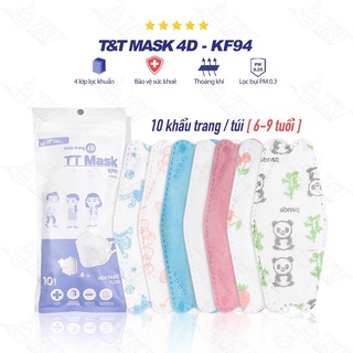 [XẢ] COMBO 10 CHIẾC KHẨU TRANG 4D CHO BÉ