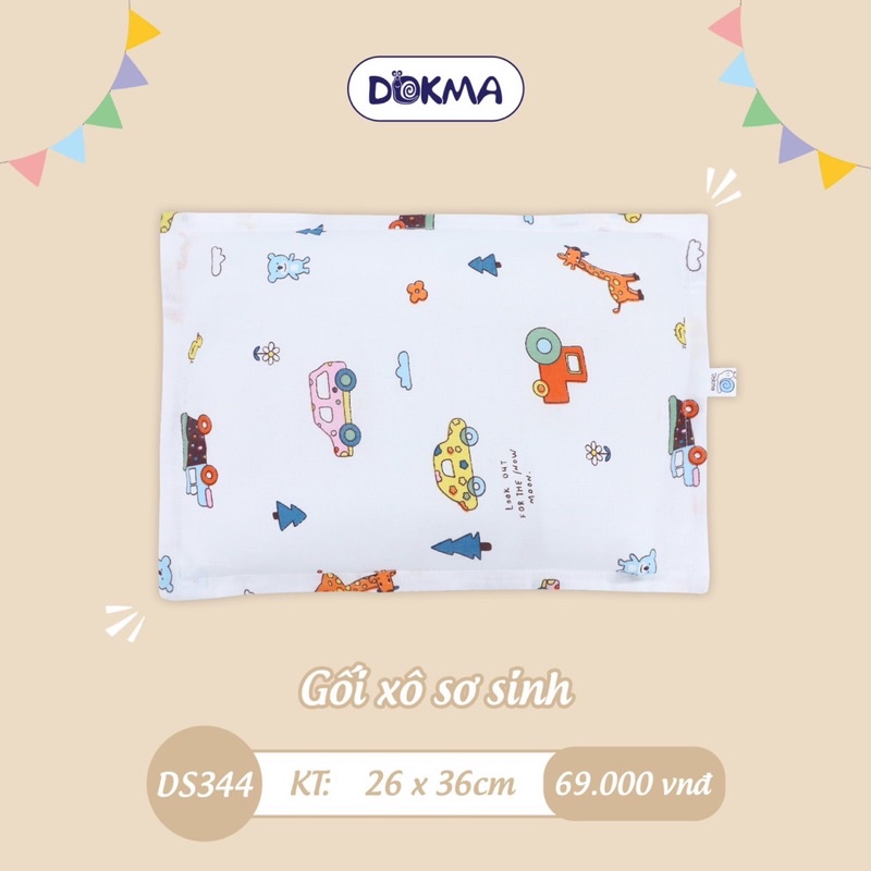 Gối xô sơ sinh Dokma DS100 (Kích thước 35x24cm)