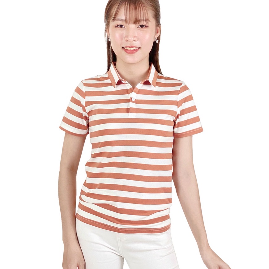 Áo thun nữ Cổ Sơ Mi (Cổ trụ) TOLI, chất cotton 4 chiều mềm mịn, co dãn Màu đỏ