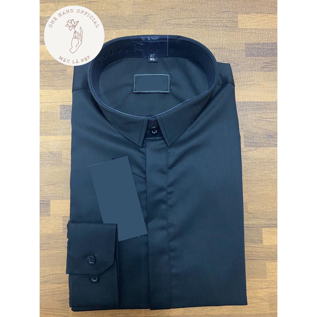 Áo Sơ Mi Trắng Nam Dấu Cúc  💕1𝖍𝖆𝖓𝖉💕 Sơ Mi Nam Nẹp Ẩn Không Nhăn, Không Xù, Không Bay Màu - Mặc Là Đẹp - Mã SMDC | BigBuy360 - bigbuy360.vn