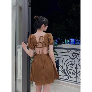 ELLA DRESS- ĐẦM HỞ LƯNG CỘT DÂY (ẢNH THẬT SÀN)