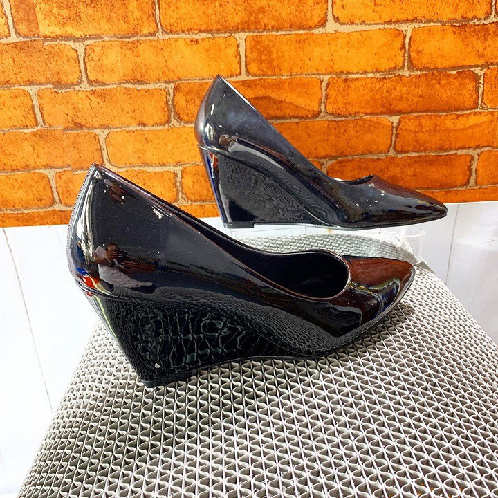 Giày cao gót nữ đẹp đế xuồng 7p hàng hiệu rosata màu đen ro262