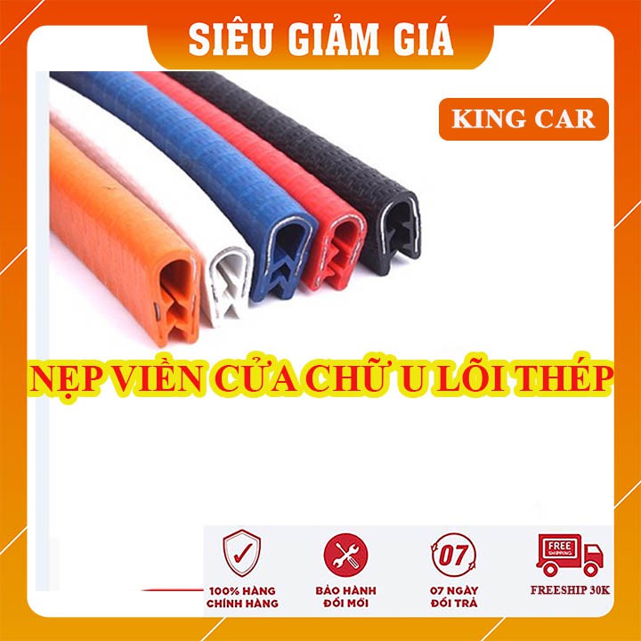 Nẹp viền cửa ô tô chữ u lõi thép cho cánh cửa chống va đập, trầy xước - Shop KingCar