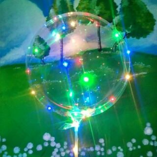 Bong bóng galaxy trong suốt đèn led