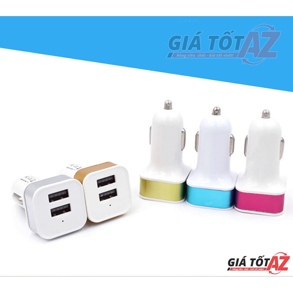 Sạc điện thoại trên ô tô 2 cổng USB 1.0A và 2.1A (Nguồn vào 12V và 24V) | BigBuy360 - bigbuy360.vn