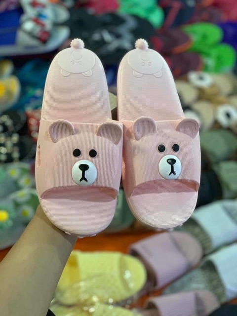 Dép gấu siêu cute khách đặt tăng 1 size nhé