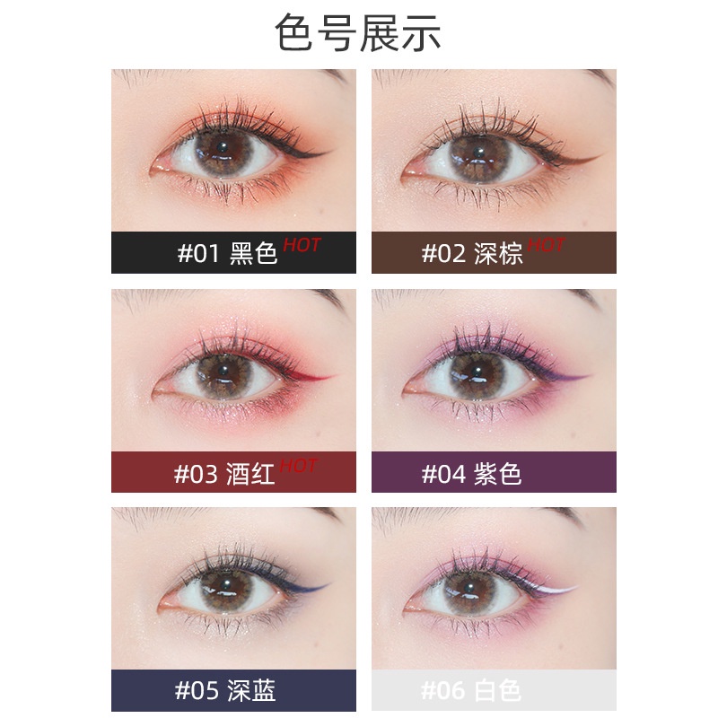 Bút Kẻ Mắt Dạng gel Chống Nước Không Lem Màu Sắc Mịn Màng Dành Cho Bạn Nữ Mới Tập Trang Điểm