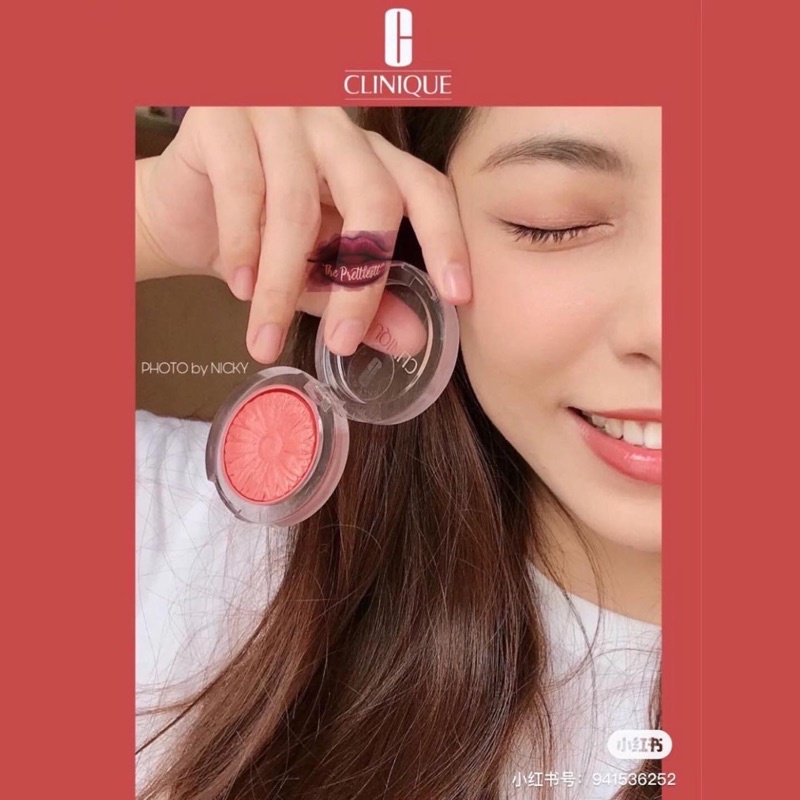 Phấn má hồng Clinique Cheek Pop màu 01 Ginger Pop cam đào