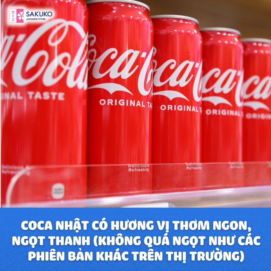 Coca Cola Nắp Vặn Vị Nguyên Bản Nội Địa Nhật Bản Chai 300ml - SAKUKO