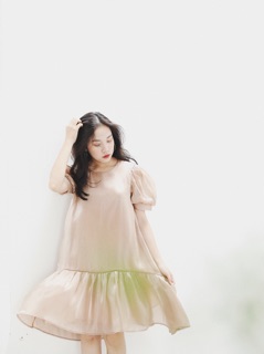 Đầm Organza kính đuôi cá