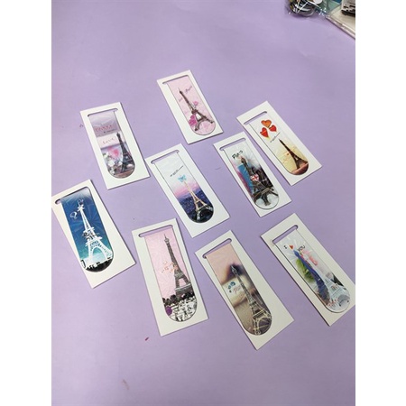 Bookmark Nam Châm Đánh Dấu Sách - Tháp Eiffel (Mẫu Ngẫu Nhiên)