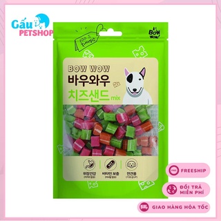 Bánh thưởng cho chó hỗn hợp BowWow Snack Mixed Sandwich 120g