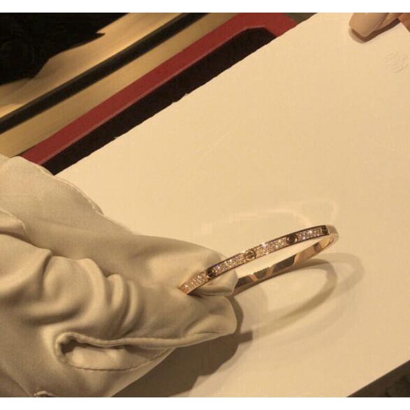 LOVE BRACELET, SMALL MODEL, PAVÉ PINK GOLD DIAMONDS | BigBuy360 - bigbuy360.vn