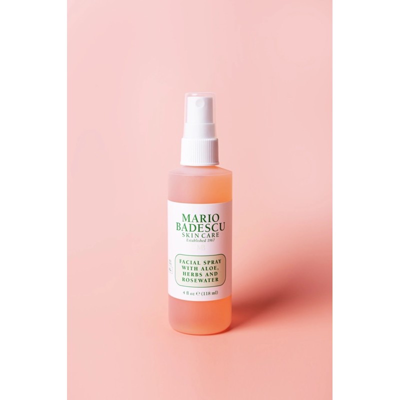 [Bill US] Toner xịt khoáng Mario Badescu Facial Spray - Aloe, Herbs, Rosewater