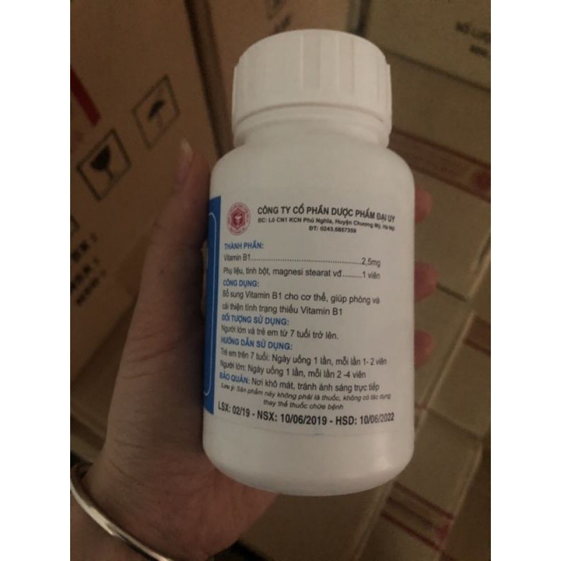 VITAMIN B1 LỌ 2000 VIÊN