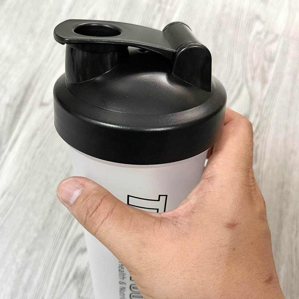 Bình lắc Shaker pha sữa cho người tập GYM - Bình nước thể thao Shaker - 600 ml - chính hãng