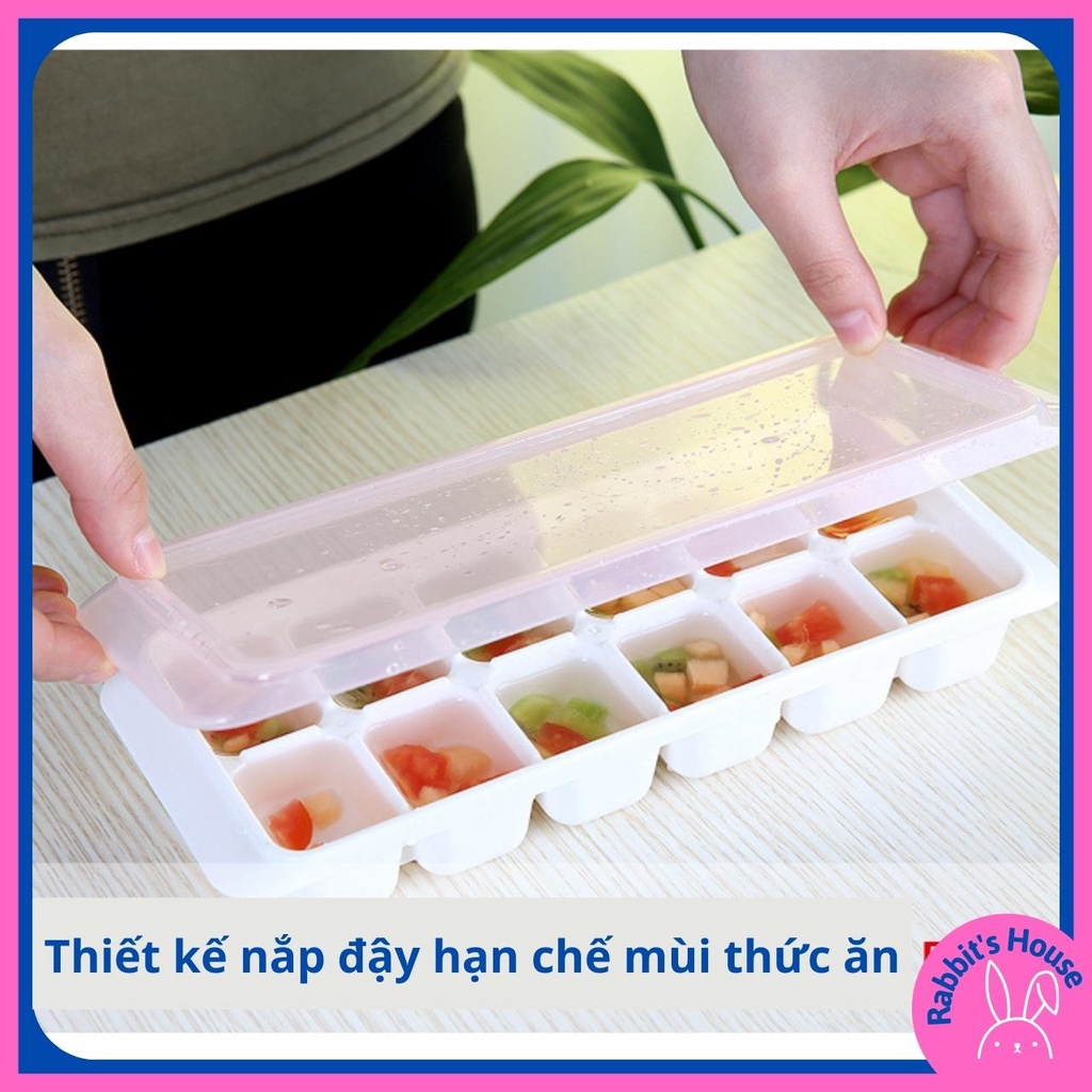 Khay Trữ Đông Đồ Ăn Dặm Của Nhật, Có Nắp Đậy Cho Bé