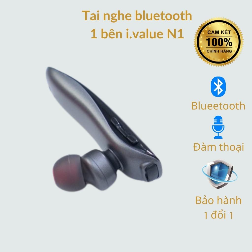 Tai nghe bluetooth 1 bên nhét tai i.value N1, Đàm thoại nghe nhạc hàng chính hãng