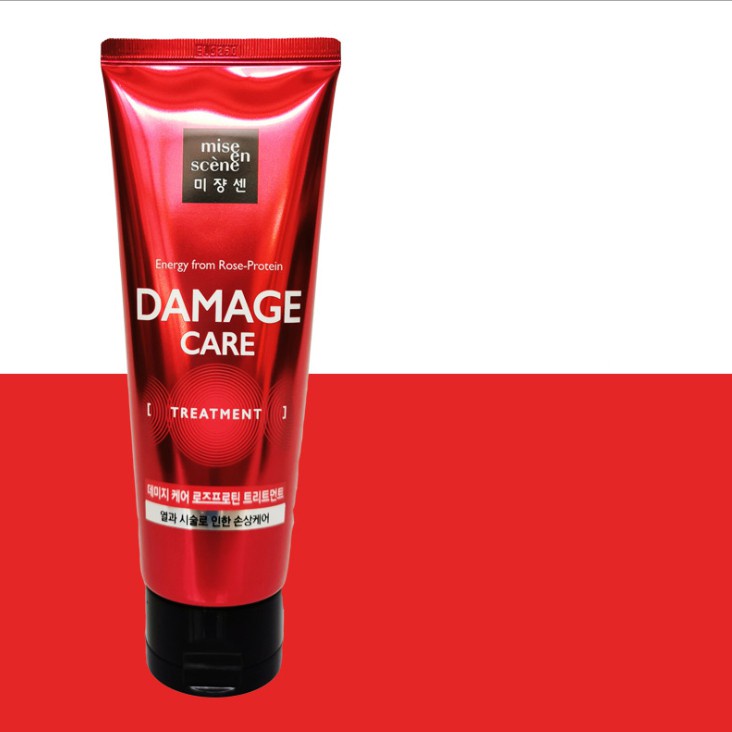 Kem hấp ủ tóc Mise En Scene Damage Care Perfect Repair Treatment Pack phục hồi cho tóc hư tổn nặng 180ml