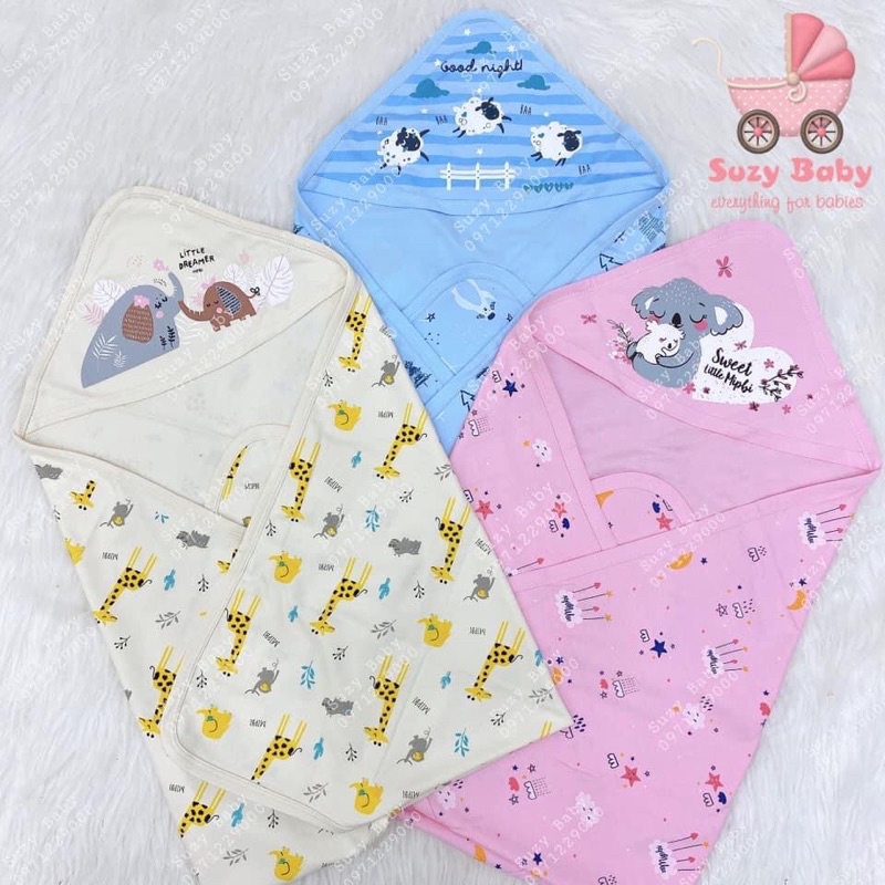 Ủ CHOÀNG COTTON MIPBI 1 LỚP CHO BÉ