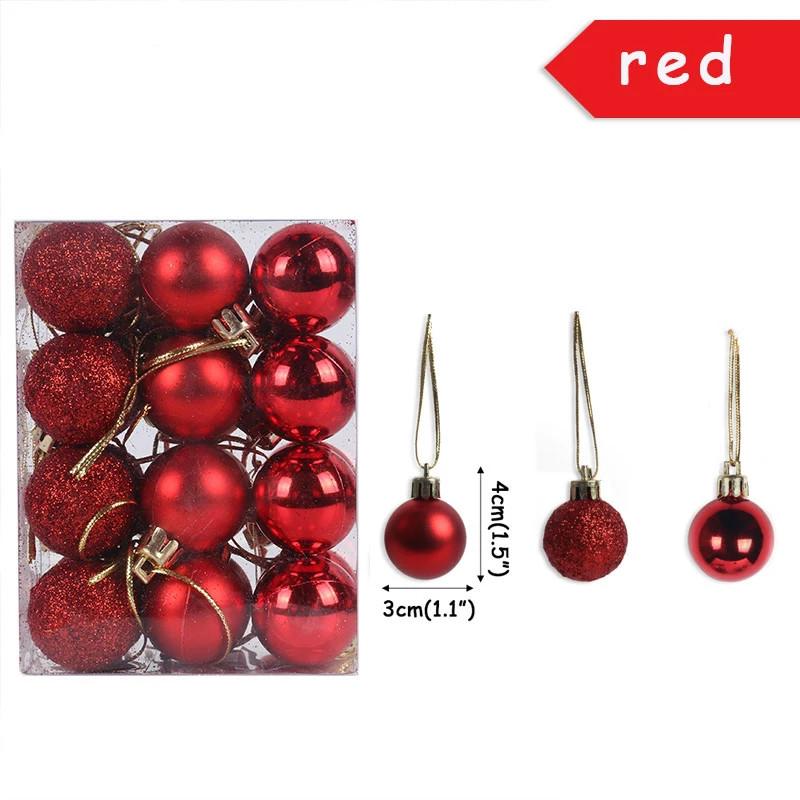 Hộp 36 phụ kiện trang trí giáng sinh xinh xắn tiện lợi