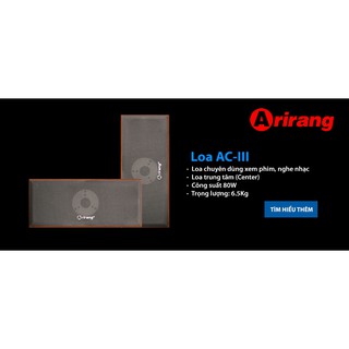 [Mã ELHACE giảm 4% đơn 300K] Loa Center Arirang AC-III (1 Cái)