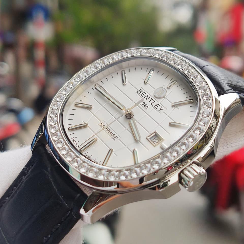 ĐỒNG HỒ ĐÔI BENTLEY BL1869 DÂY DA VÀNH ĐÁ CHÍNH HÃNG - GIÁ 1 CHIẾC