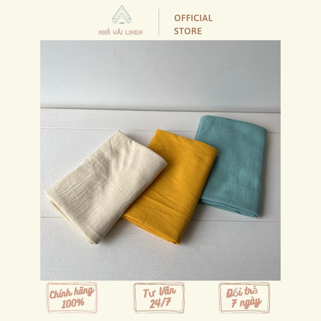 Vải Thô Đũi Trơn Nhà Vải Linen