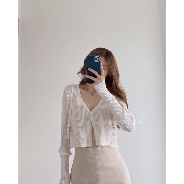 Áo khoác len mỏng 1 khuy_cmvt (ảnh thật ) | BigBuy360 - bigbuy360.vn