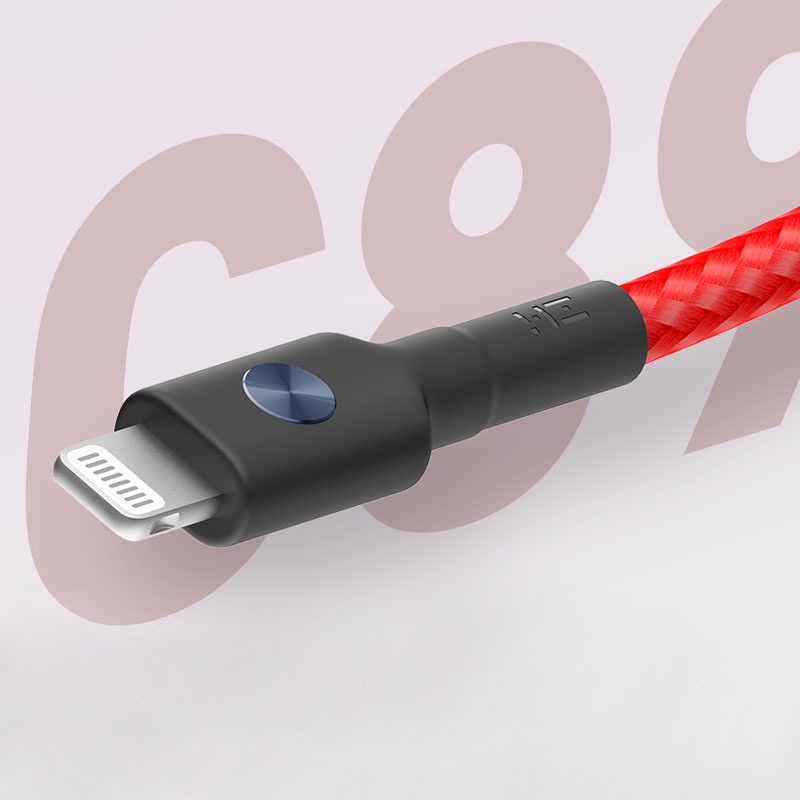 Cáp sạc Lightning ZMI dây bện, bọc Kevlar siêu bền dùng cho iPad, iPhone, iPod