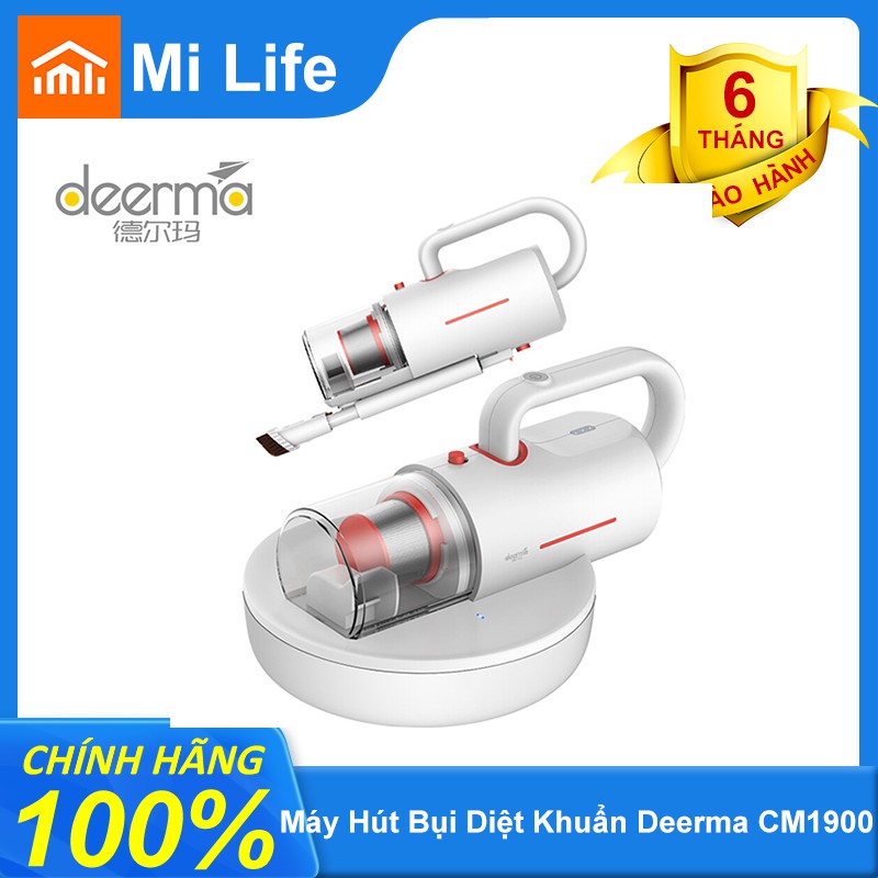[Mã ELMS4 giảm 7% đơn 500K] Máy Hút Bụi Cầm Tay Không Dây Diệt Khuẩn DEERMA CM1900
