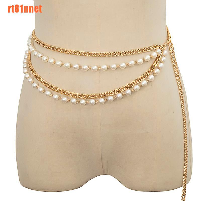 Thắt Lưng Nhiều Lớp Đính Hạt Ngọc Trai Phối Tua Rua Thời Trang Cho Nữ | BigBuy360 - bigbuy360.vn