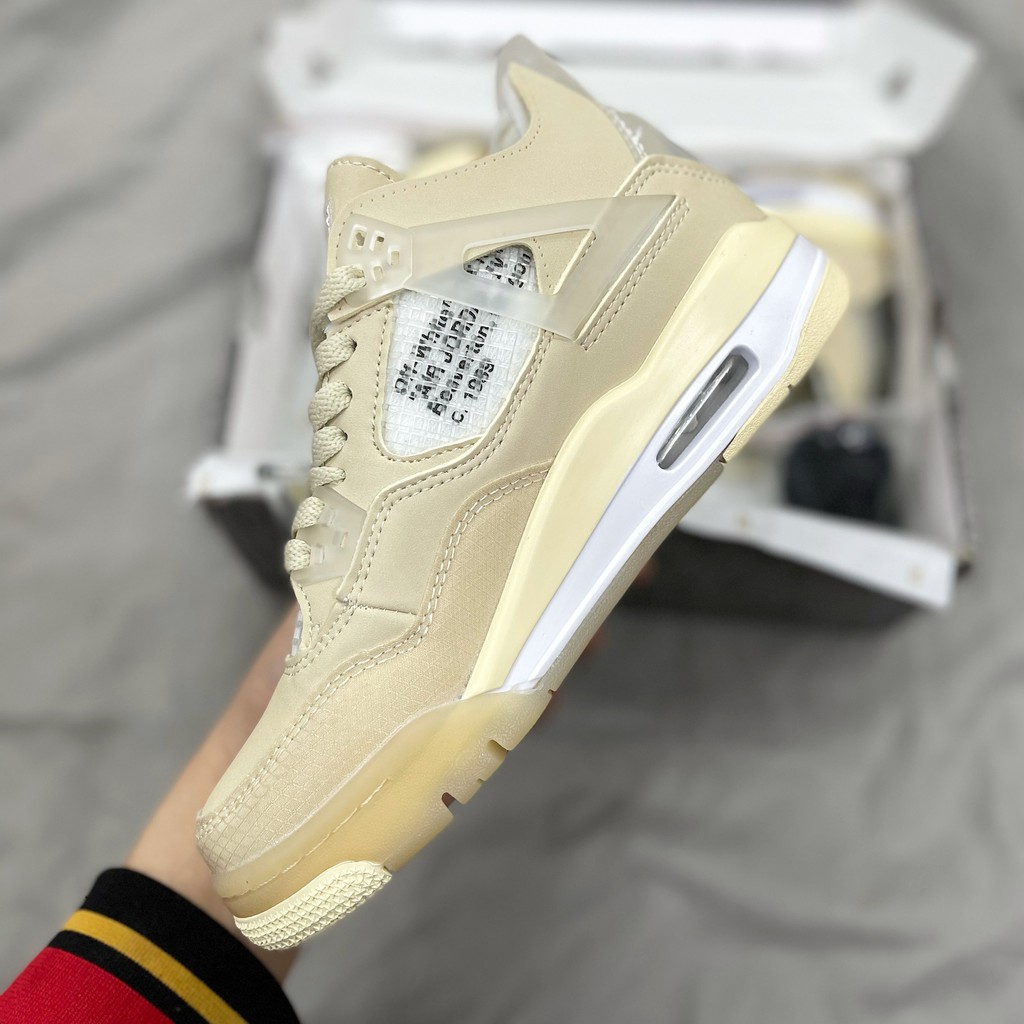 🔥 [Mã FATHANG5 giảm 10K đơn 50K] Giày Sneaker Jordan 4 OffWhite Full Box Full Phụ Kiện Freeship 🔥