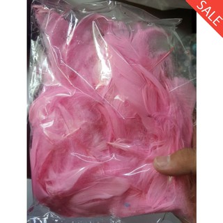lông vũ hồng nhạt 25k /bịch - gần 200c - có 15 màu