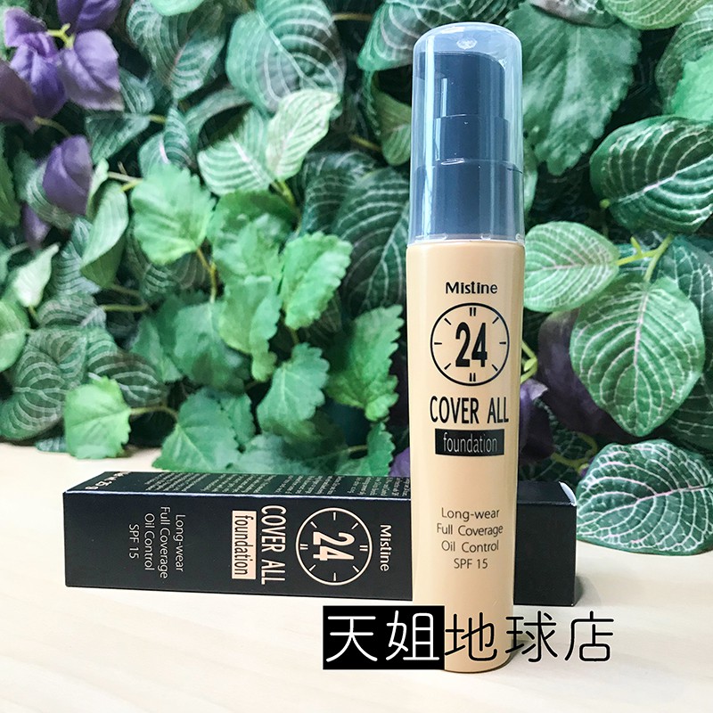 ❆◊Antiy Thai Mua Mistine Kem nền dạng lỏng không thấm nước 24 giờ che khuyết điểm tự nhiên, kiểm soát cách ly chống