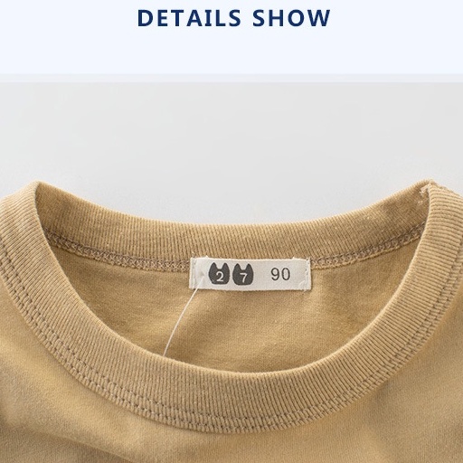 Soffny Áo Thun Tay Ngắn In Hình Hoạt Hình Dễ Thương Cho Bé Trai Bé Gái