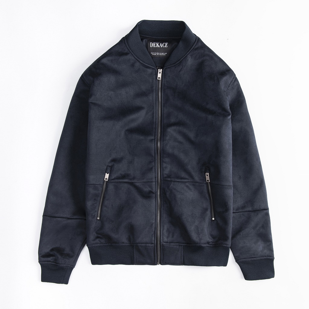Áo Bomber Nam - Áo Khoác Nam Da Lộn Dekace Chất Dày Xịn Xò