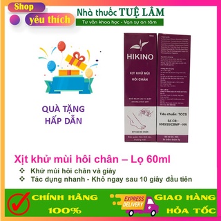 Xịt khử mùi hôi chân thảo dược Hikino - Khô nhanh sau 10s, không dính ướt, an toàn