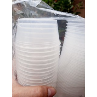 Set 50 cốc đựng bánh flan, caramen kèm nắp size to hoặc bé - Nhotimshop