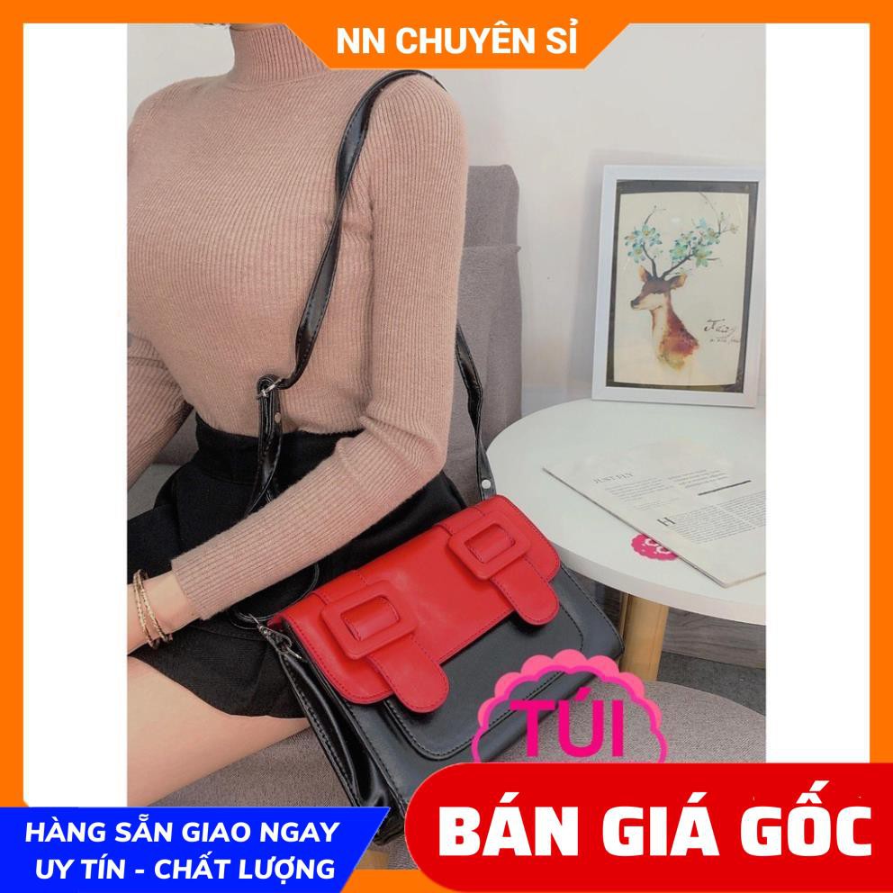 TÚI 2 ĐAI NẮP GẬP SANG CHẢNH ⚡100% ẢNH THẬT⚡ TÚI PHOM HỘP