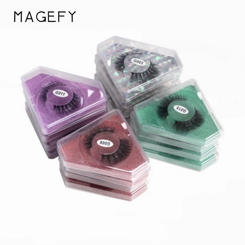 Cặp lông mi giả MAGEFY thủ công 3D giả gân siêu phẩm cho đôi mắt long lanh