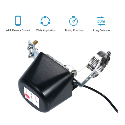 Van nước tự động thông minh wifi Tuya, hẹn giờ đóng/mởi van nước từ xa qua điện thoại