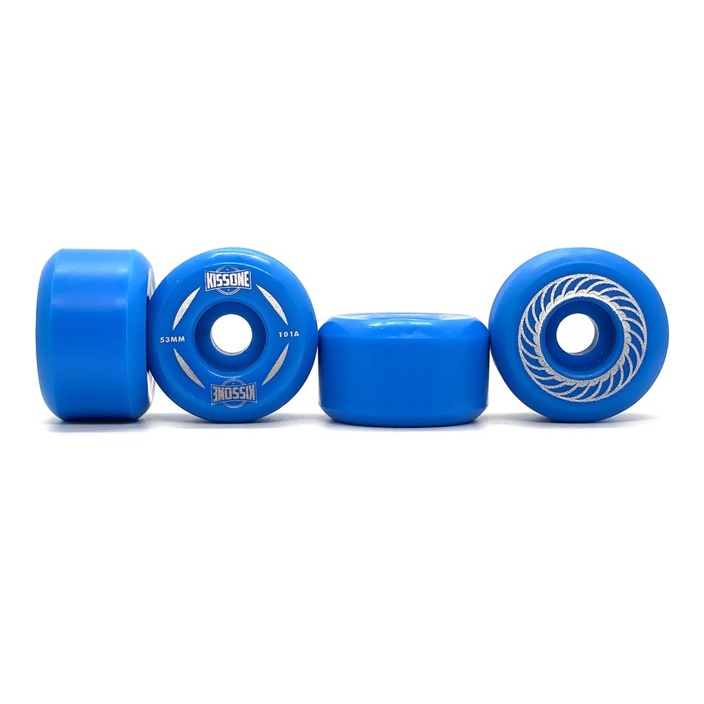 Bộ bánh ván trượt skateboard chuyên nghiệp Kissone - KISSONE SHR 101A BLUE WHEELS 52MM