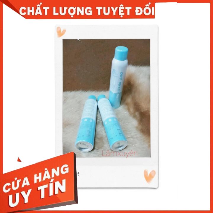 Dầu Gội Khô Dạng Xịt DRY 200ML Làm Sạch Tóc Không Bết Dính Gội Đầu Khô Không Cần Nước giúp suôn mượt bồng bềnh