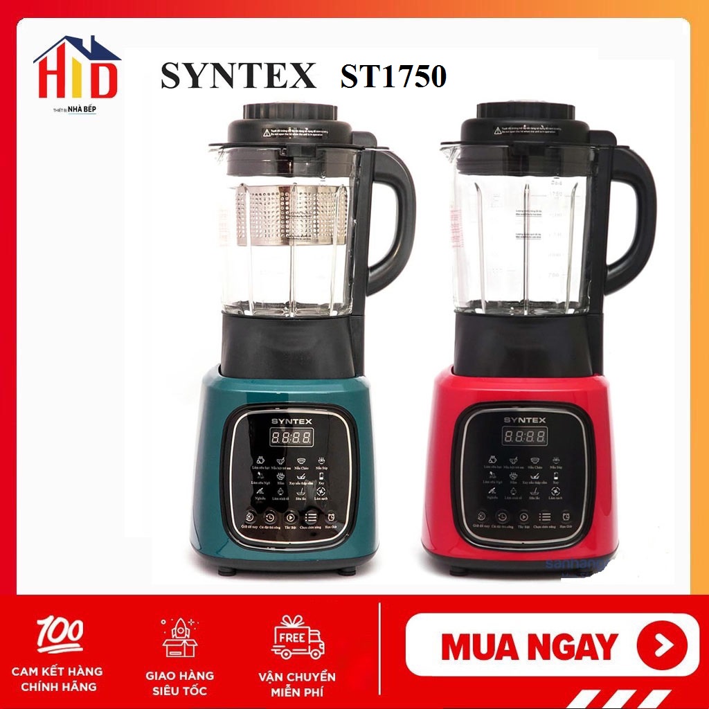 (Chính hãng BH 12 tháng)Máy xay nấu sữa hạt đa năng SYNTEX Model ST1750 ST 1750 ST-1750