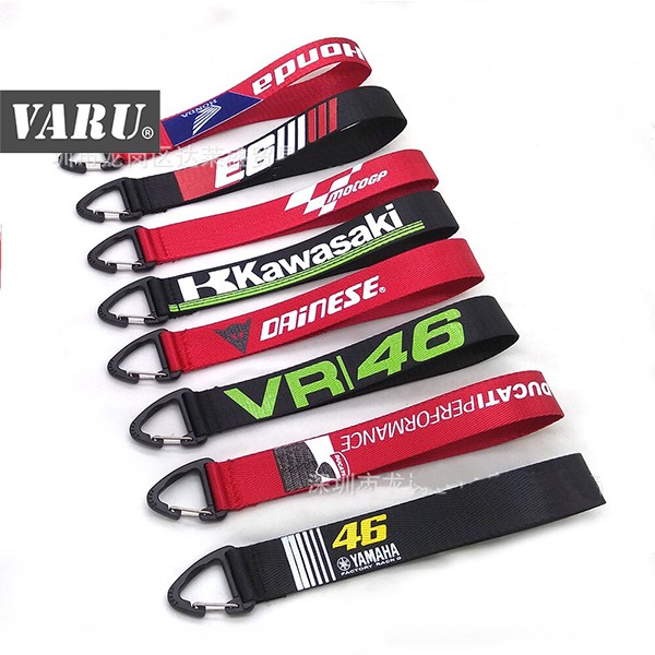 Móc Chìa Khóa Vải Dài Xe Máy Moto Phân Khối Lớn Dainese, VR 46, Honda, Suzuki, The Doctor, Ducati, Yamaha Cao Cấp