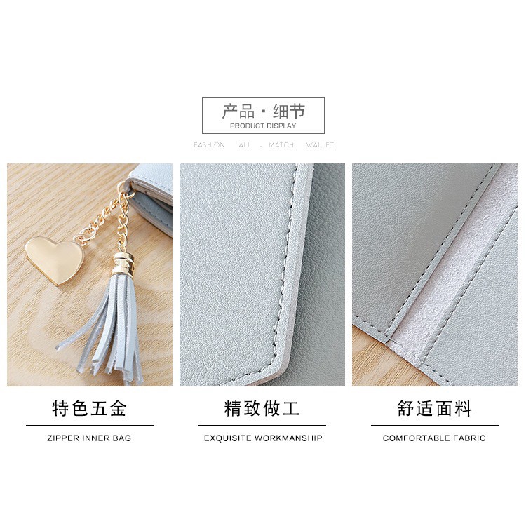 Ví ngắn B1005 nhiều ngăn cao cấp thiết kế đẹp mắt sành điệu cho nữ B1005