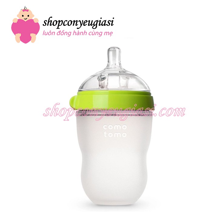 [CHÍNH HÃNG] Bình Sữa Silicon Comotomo 250ml /150