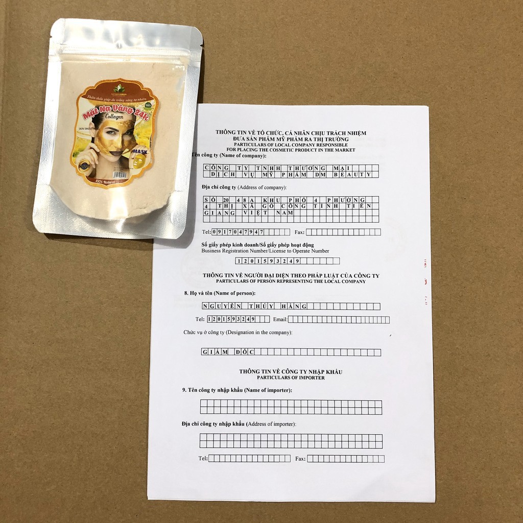 BỘT ĐẮP MẶT NẠ COLLAGEN TINH CHẤT VÀNG 24K GOLD GÓI 100GR | Thế Giới Skin Care